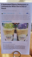 Mia Famiglia menu
