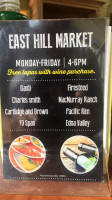 East Hill Market menu