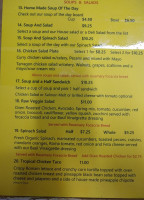 East Hill Market menu