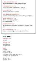 Rio Grande menu