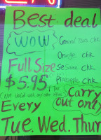 West Of Hunan menu