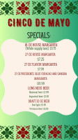 El Azteca Mexican menu