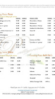 Pellegrini Italian menu