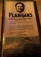 Flanigan's Seafood Grill menu