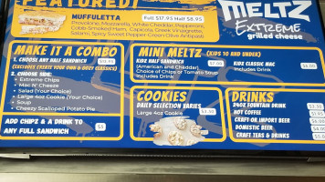 Meltz Extreme Grilled Cheese menu