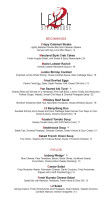 Level 2 Steakhouse menu