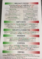 Fresca Cafe menu