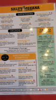 Salty Iguana menu