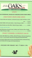 Red Lobster menu