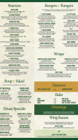 Lucky Irish Pub Grill menu