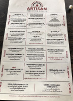 Artisan Wood Fired Kitchen menu