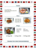 Stryker's Cafe menu