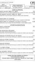 Orem's Diner menu