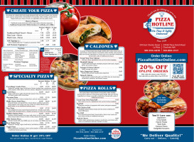 Pizza Hotline menu