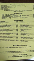 Lincoln's Waffle Shop menu