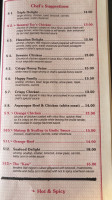 Jack's Pub menu