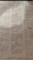 Basil Café menu