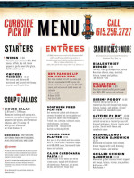 Bb King's Blues Club menu