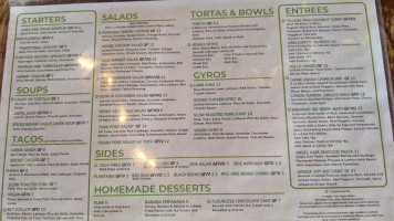 Cafe Verde menu