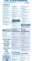 Haskell's Port Of Excelsior menu
