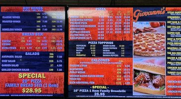 Giovanni's menu