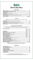 Bob's Steak & Chop House menu