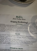 Bob's Steak & Chop House menu