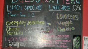 Bazbeaux Pizza (carmel) menu
