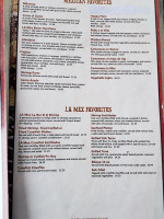 Elcajun's La Mex menu