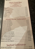 Tokyo Steakhouse Sushi And Hibachi menu