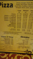 Luigi's Pizza Kitchen menu