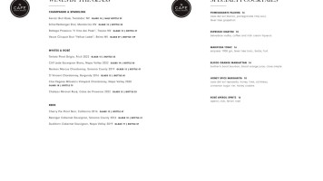 Nm Cafe menu