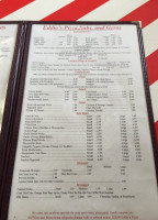 Eddie's Pizza And Subs menu