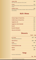 Woosta Pizza menu