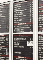 Steve's Burgers menu