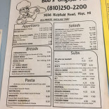 Bob's Original Pizza Carta