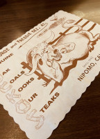 Jocko's menu