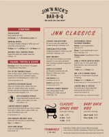 Jim 'n Nick's menu
