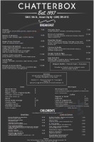 The Chatterbox Oc menu