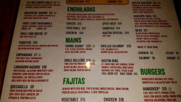 Austin Grill menu