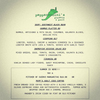 Pepperoncini's menu