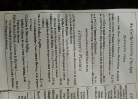 Silvestre Chicken menu