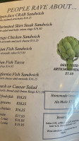 Moss Landing Cafe menu