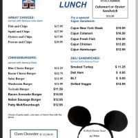 Moss Landing Cafe menu