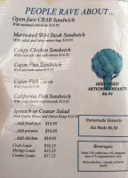 Moss Landing Cafe menu