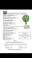 Moss Landing Cafe menu
