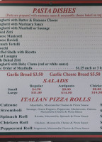 San Biagio's Pizza menu