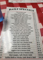 San Biagio's Pizza menu