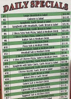 San Biagio's Pizza menu