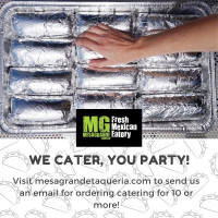 Mesa Grande Taqueria menu
